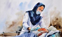 آیین تجلیل از مدافعان سلامت در بیمارستان فاطمه الزهرا نجف‌آباد صورت گرفت