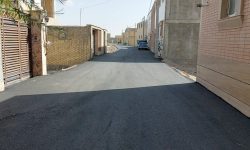 روکش آسفالت معابر بافت قدیم شهر ورزنه